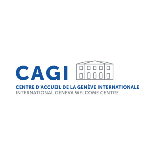 Logo du CAGI, centre d'accueil de la Genève internationale, partenaire de l'association Lyoxa oeuvrant pour le monde associatif genevois